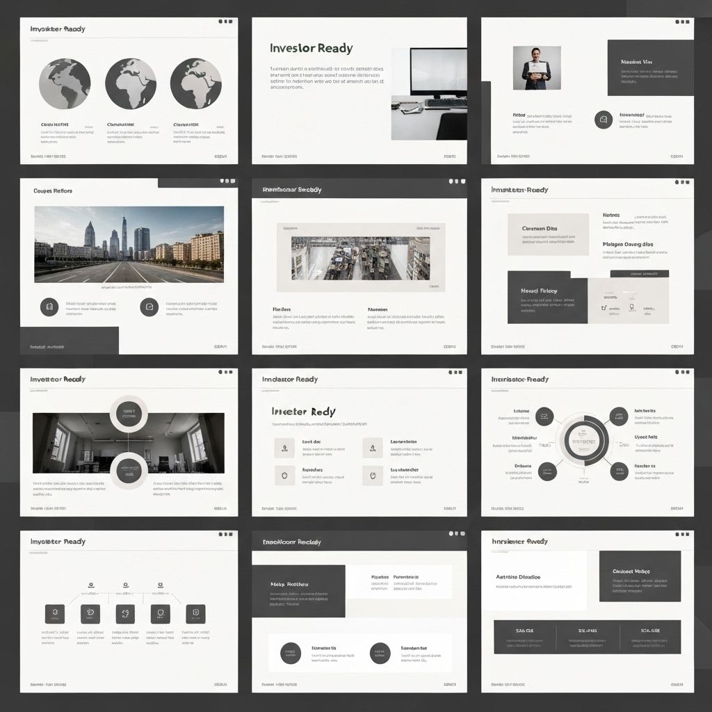 After: Clean, professional presentation slides